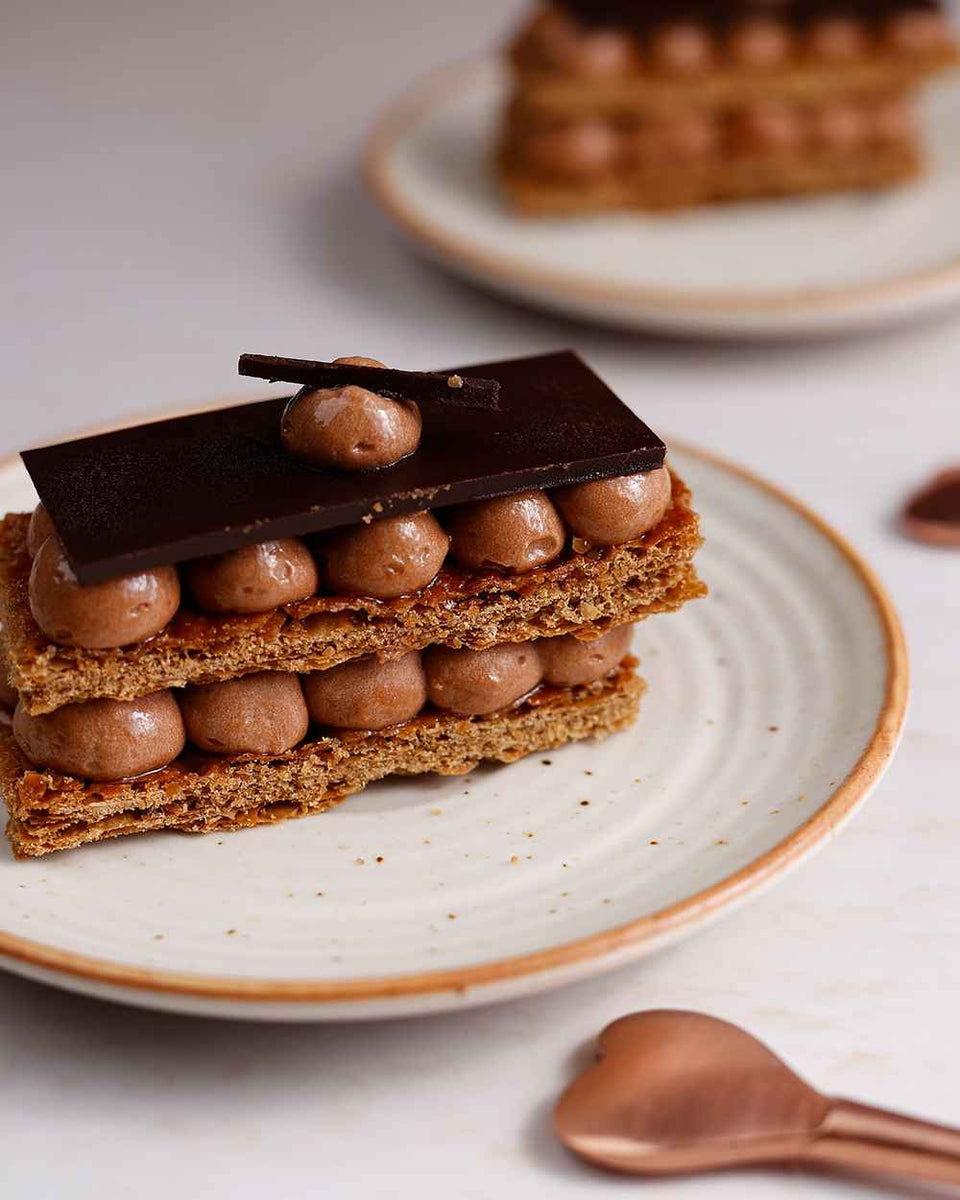 Chocolate Mille Feuille Pastry Elloras in chocolate-mille-feuille-pastry-elloras-in