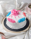 Vanilla Pink Frill Cake